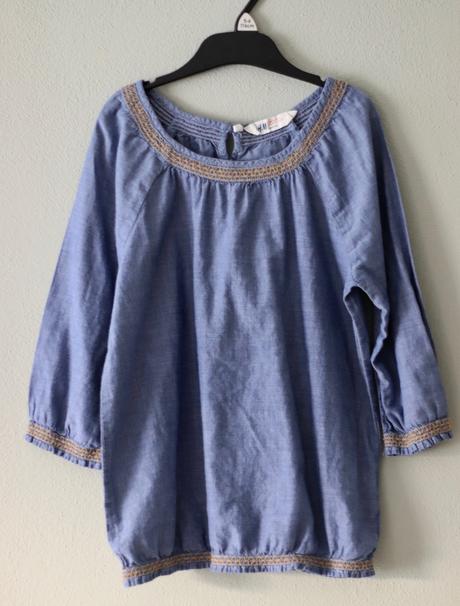 Riflový top, h&m,146