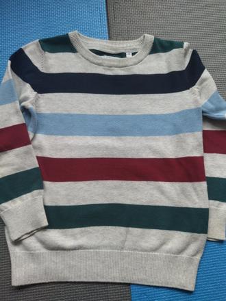 Príjemný hladký sveter 110 tenší, h&m,110