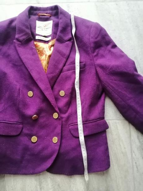 Luxus fialové sako lindex,merino vlna,v40, lindex,40