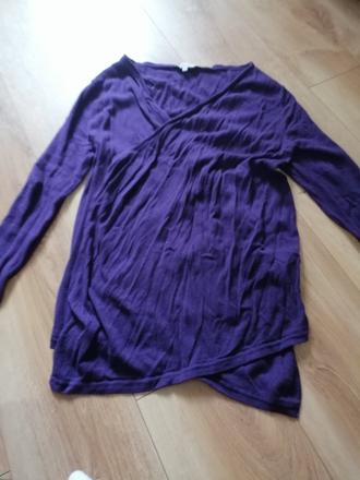 Fialový svetrík peacoks, 38