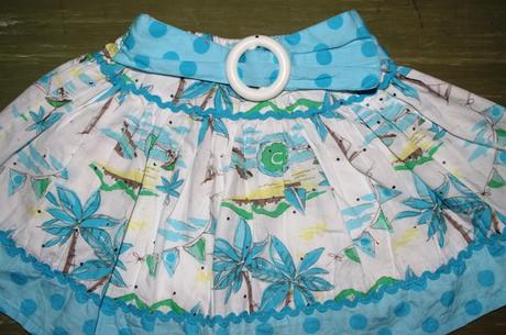 Suknicka s flitrami a spodnickou, pumpkin patch,80