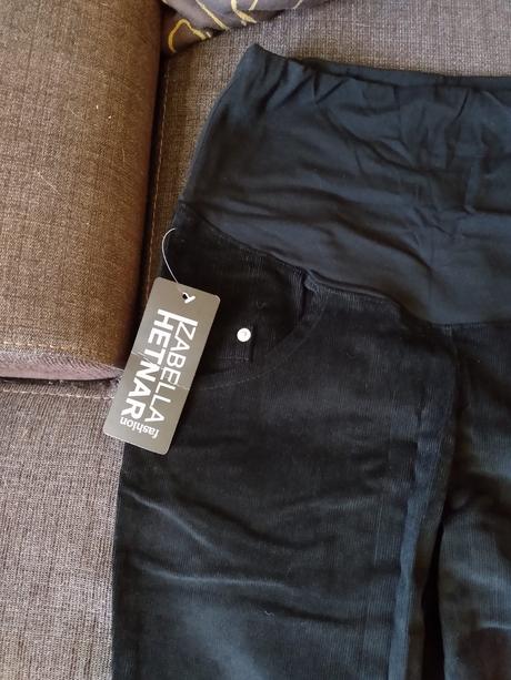 Tehotenské menčestrové nohavice, xs