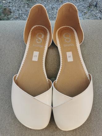 Shapen barefoot sandálky poppy,farba white, 37