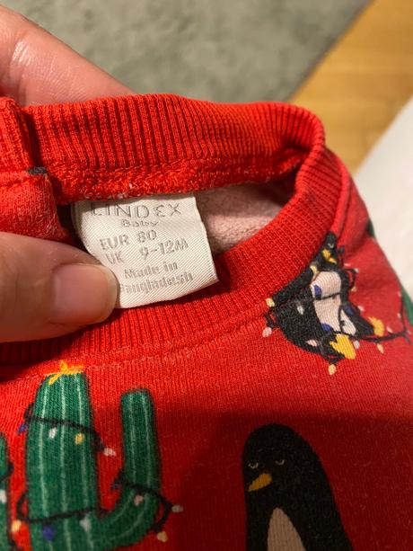 Vianocna mikina lindex vel.80, lindex,80