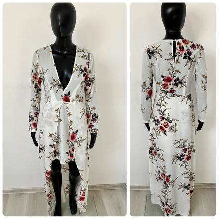 Dámske kvetované maxi šaty boohoo (36), s