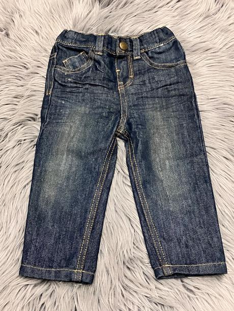 Chlapčenské tmavomodré rifle (86), denim co,86