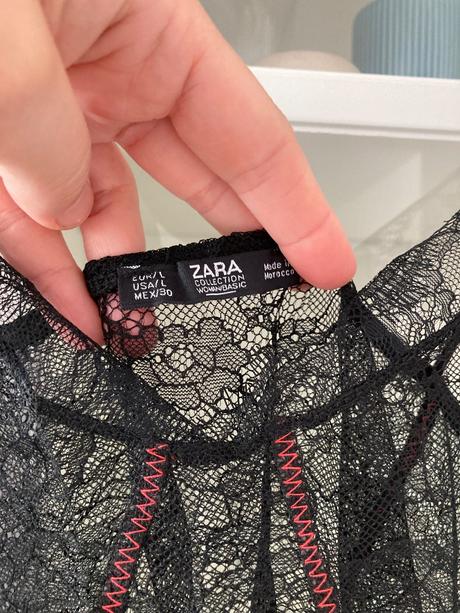 Čipkovaný top, zara,l