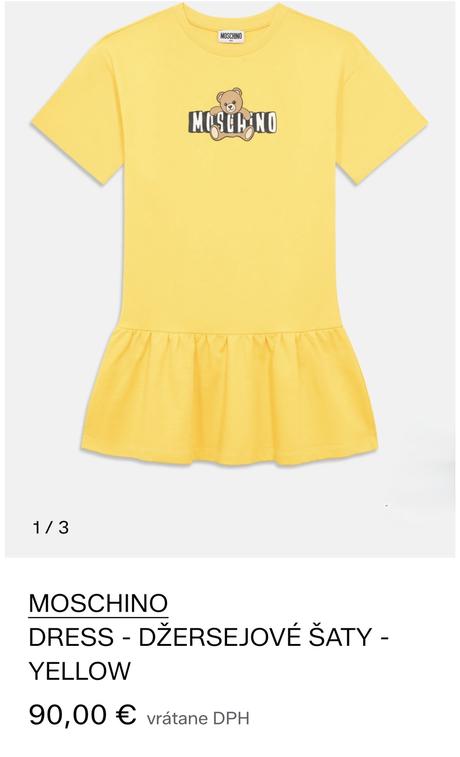 Moschino šaty 152 nové, moschino,152