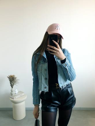 Crop rifľová bunda xs, new yorker,xs