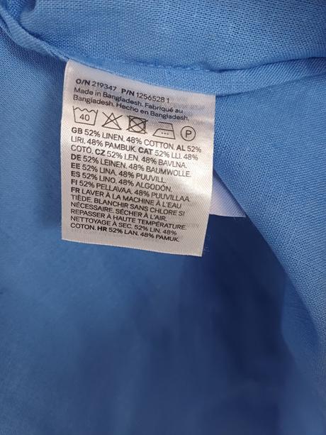 Dámska modrá košeľa, h&m,48