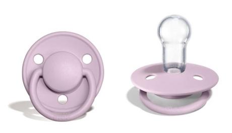 Bibs cumlík silikónový de lux dusky lilac 0-36m, 1, bibs