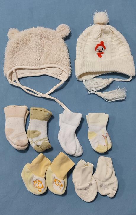 Zimné čiapky pre bábätko neutrálne, h&m,56