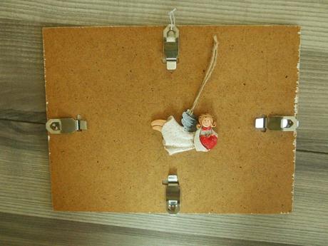 Obraz v skle 24 x 18 cm s anjelikom,