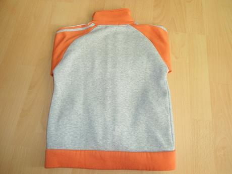 Oranzovo-siva mikina, 140