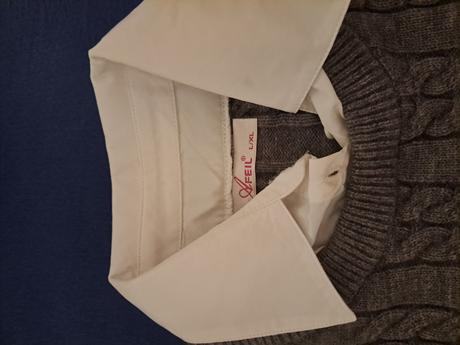 Sveter s košeľou, l / xl