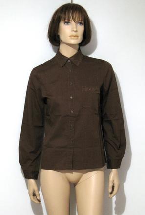 Tmavohnedá vyšívaná blúzka, m