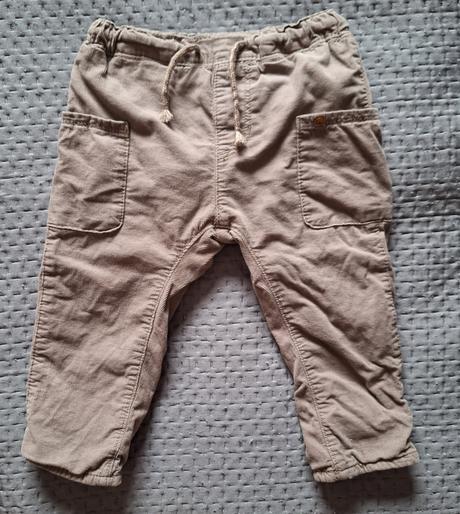 Zateplene nohavice, h&m,86