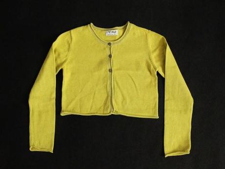 Dievčenské žlto-zelené bolerko next, 4-5 r. a, next,110