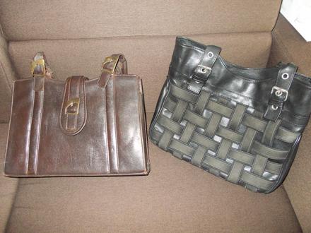 Kožené kabelky 2x, 