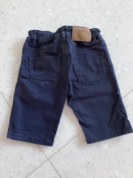 Tmavomodré kraťasy, h&m,104