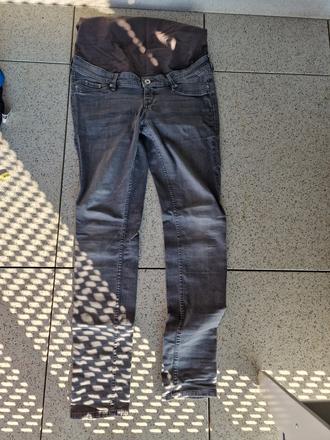 Tehotenske riflove nohavice, h&m,l