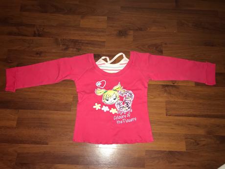 2 krásne tričká - dlhý rukáv, 110