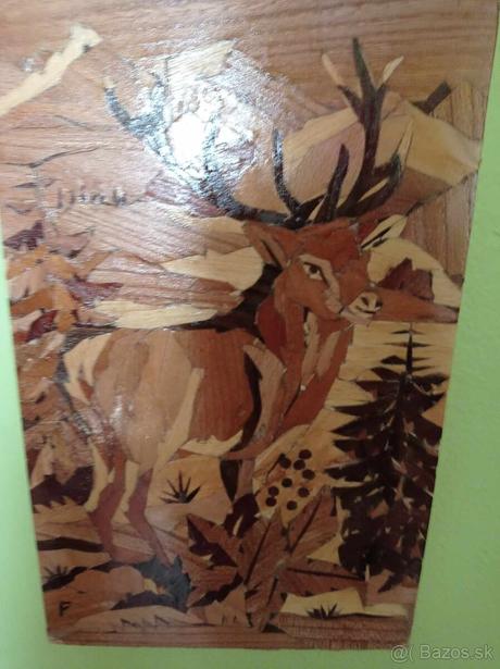Drevená obrazy "poľovnicke motivy", 