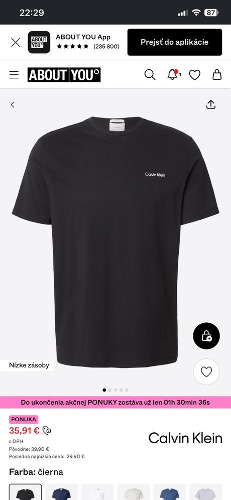 Calvin klein tričko, calvin klein,m