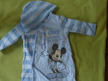 Dupačky+čiapočka na 0-3mesiace, disney,62