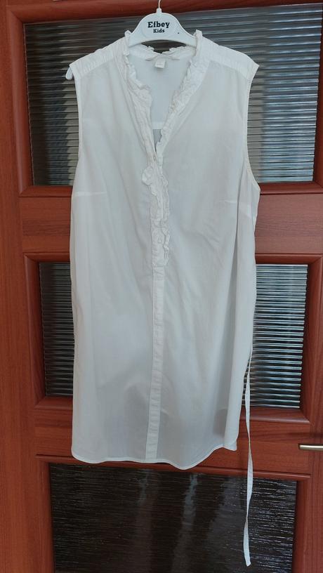 Biela tehotenská blúzka veľ.s, h&m, h&m,s