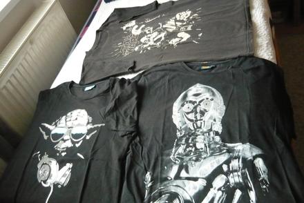 3 ks pánske tričká zn.star wars, xl