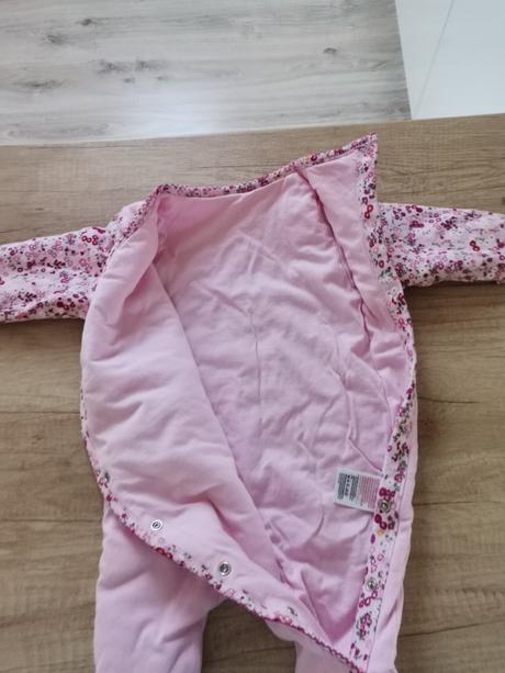 Dievčenský teply overal so zajacikom, 62