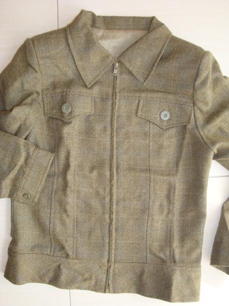 Teplejší nohav. kostým so vzorom rybej kosti, vlna, xs