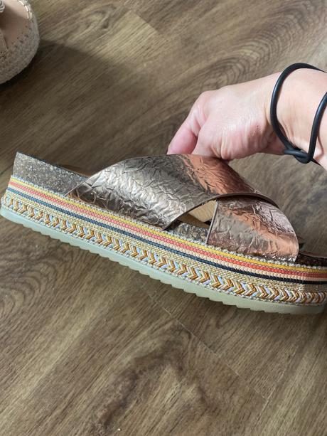 Metalické šľapky, 40