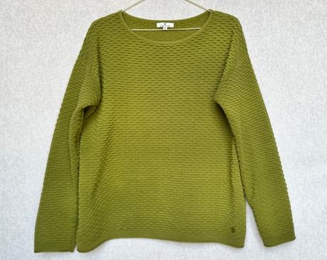 Bavlnený pulóver v trávičkovej zelenej, tom tailor,m