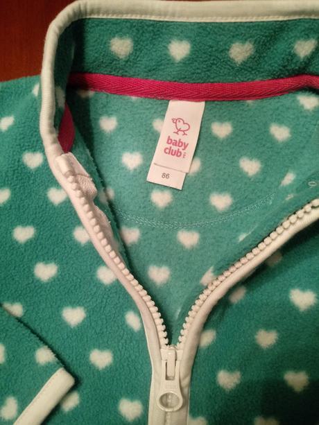 Pekná tepla mikinka., baby club,86