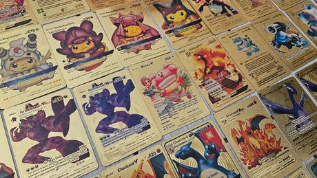 Zlate pokemon karty,