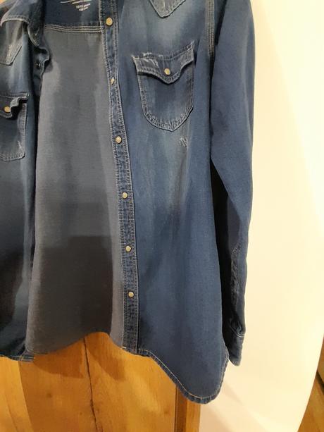 Riflová košeľa na cvoky rebel, primark,158
