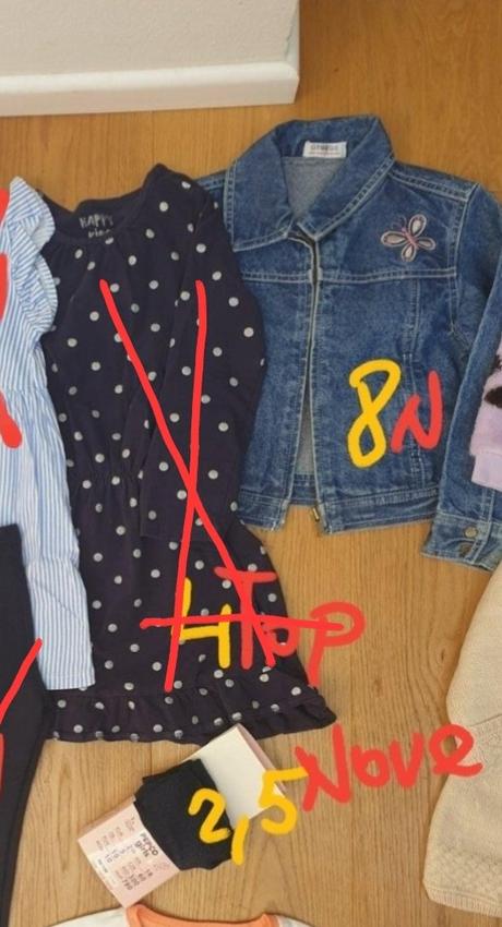 Nova riflovka a nove silonky trblietavé, pepco,98 / 104