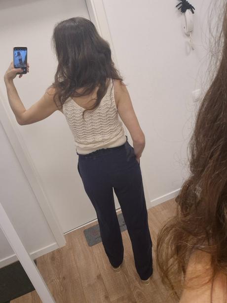 Ľanové nohavice, f&f,xs