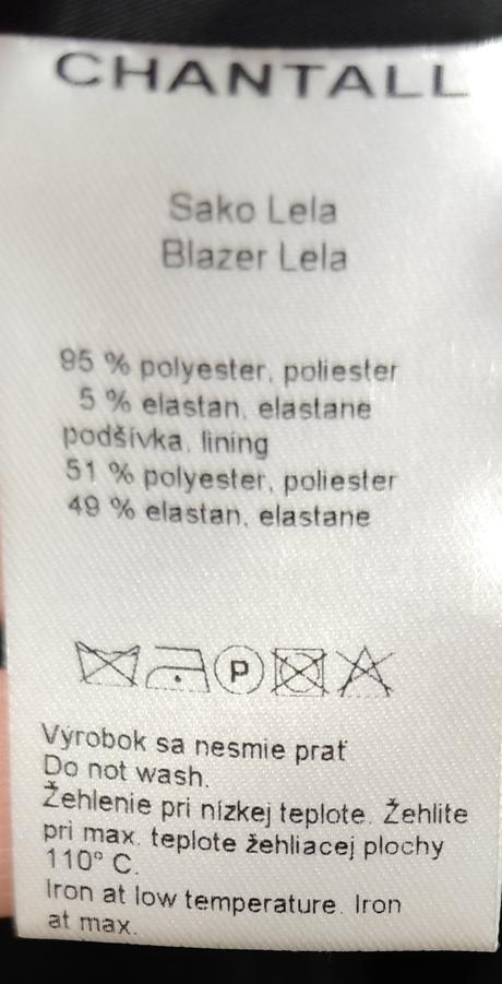 Nohavicový kostým chantall, chantall,44