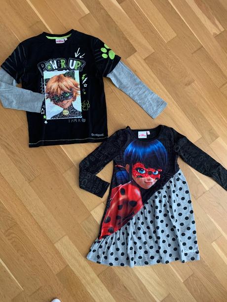 Tricko cierny kocur s preklapacimi flitrami, desigual,128