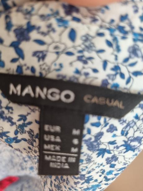 Modro biela blúzka mango veľ. 40, mango,40
