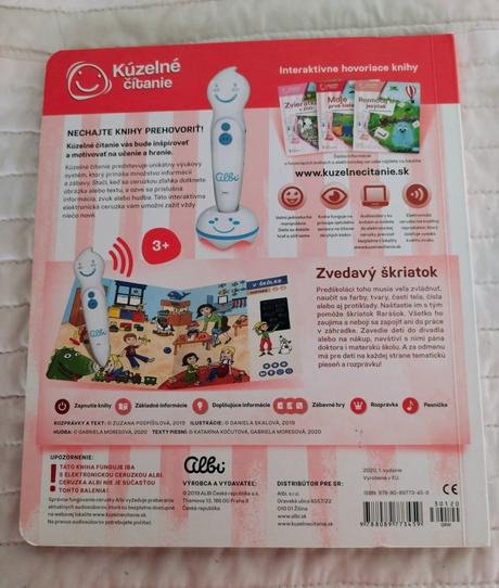 Kúzelné čítanie albi kniha rozprávkové učenie, 