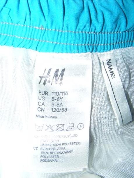 Plavky - rýchloschnúce šortky h&m - 110/116, h&m,110