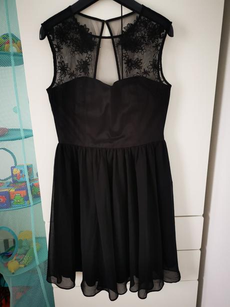 Čierne spoločenské šaty, yumi,m