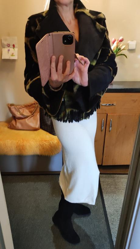 Dámsky pravý kožuch, m