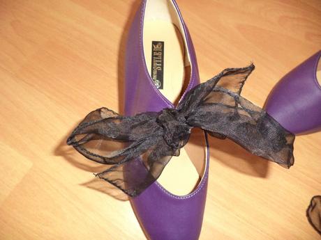 Damske fialove kotnikove topanky, 37