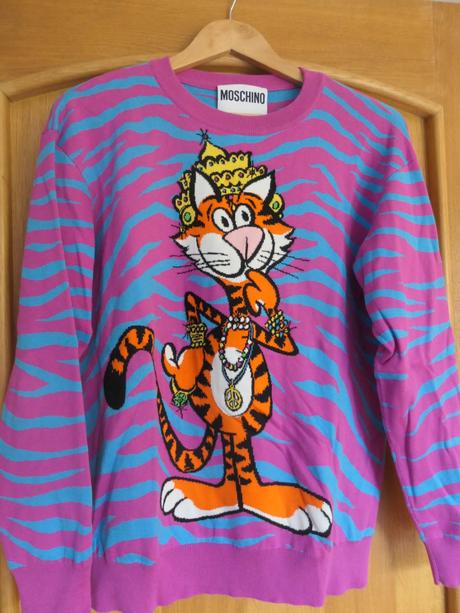 Moschino original damsky luxusny svetrik s-l, moschino,m