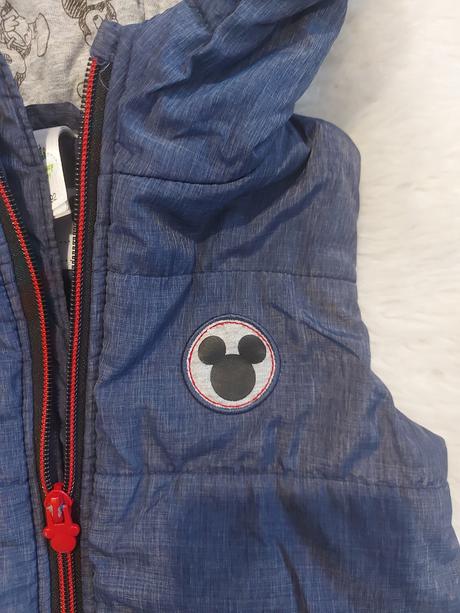 Štýlová vesta mickey mouse podšita, c&a,92